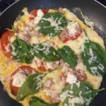 Spinach, Tomato, Tuna & Cheese Omelet